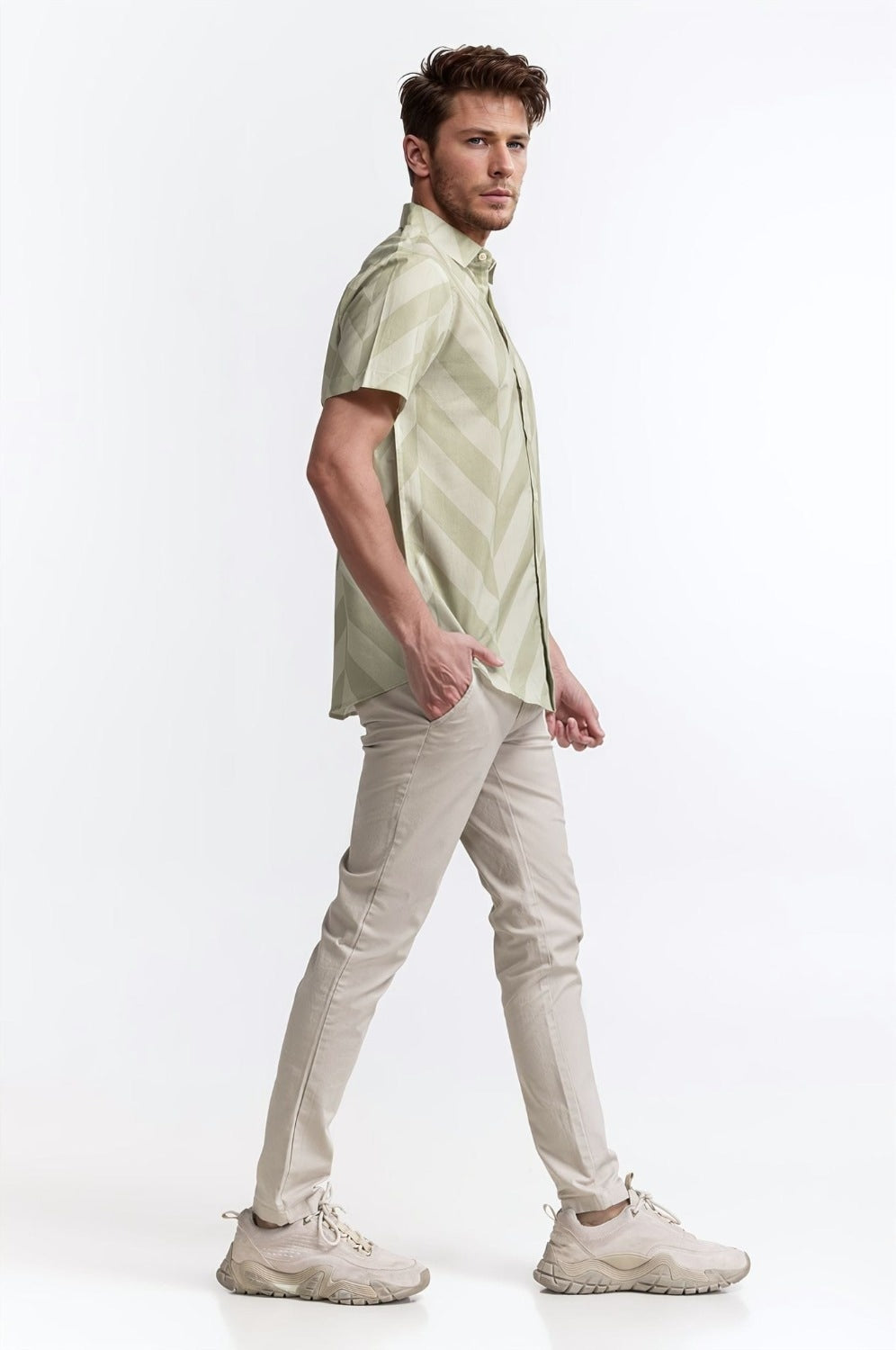 Half Sleeve Printed Caual Shirt MN-CS-SS24-024