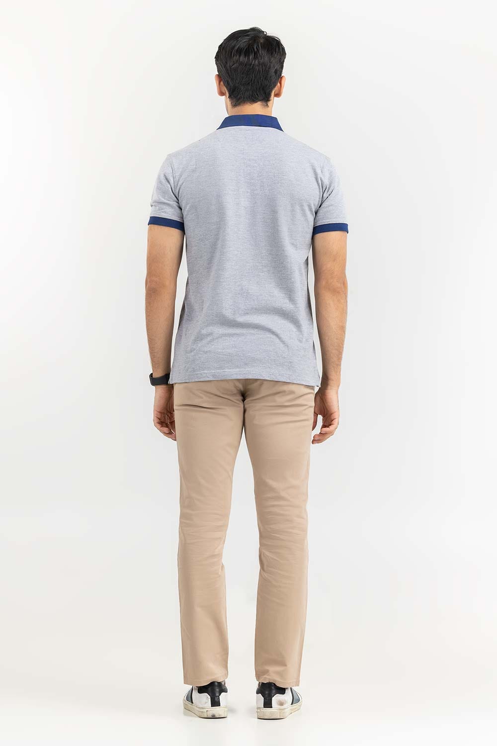 Heather Grey Fashion Polo PS-FPK22-026