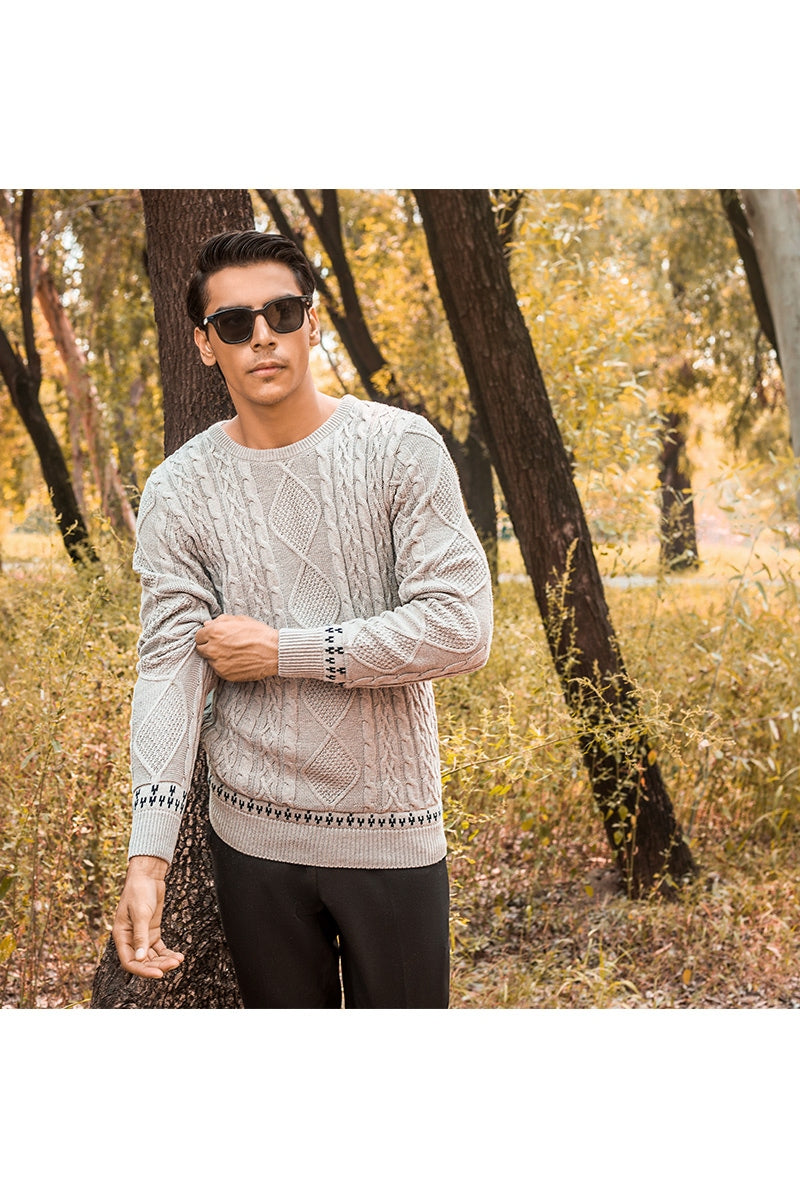 Heather Grey Fashion Sweater FS-SWT-FD-275-01