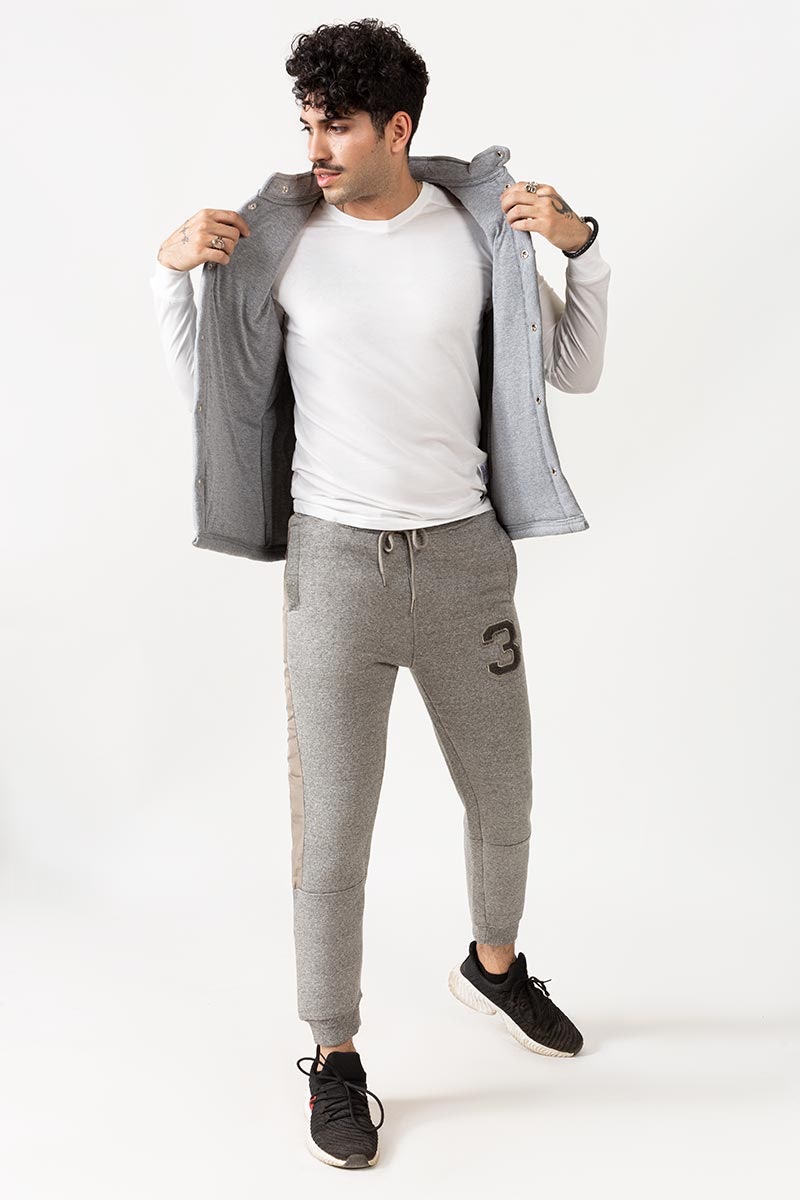 Heather Grey Zipper Vest - JKT-MNV-D21-01