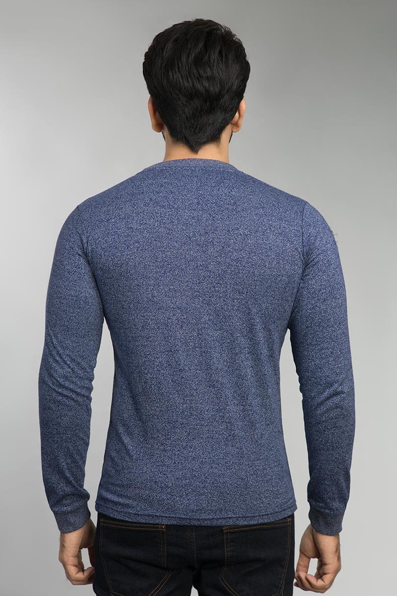 Navy Henley T-Shirt HEN-SIG-D10