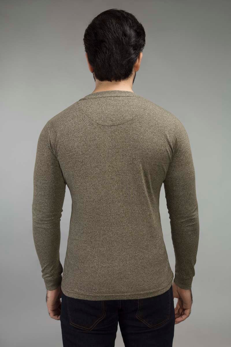 Olive Henley T-Shirt HEN-SIG-D13