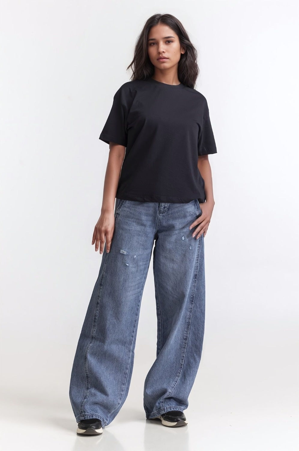 High Rise Wide Leg WM-JNS-SS24-016