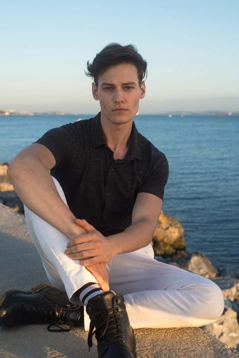 Charcoal Fashion Shirt HS-CS-KNIT-D03