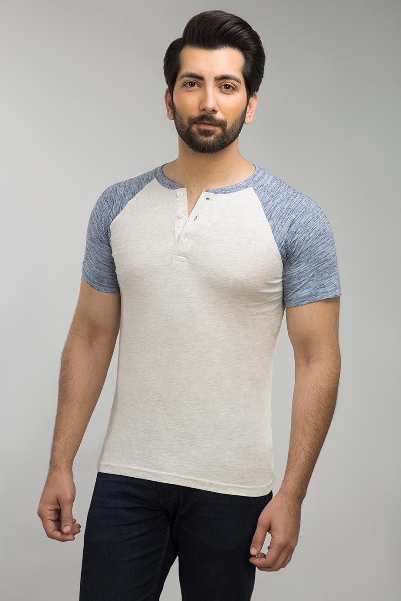 Navy Henley T-Shirt HS-HEN-SIG-D03-01