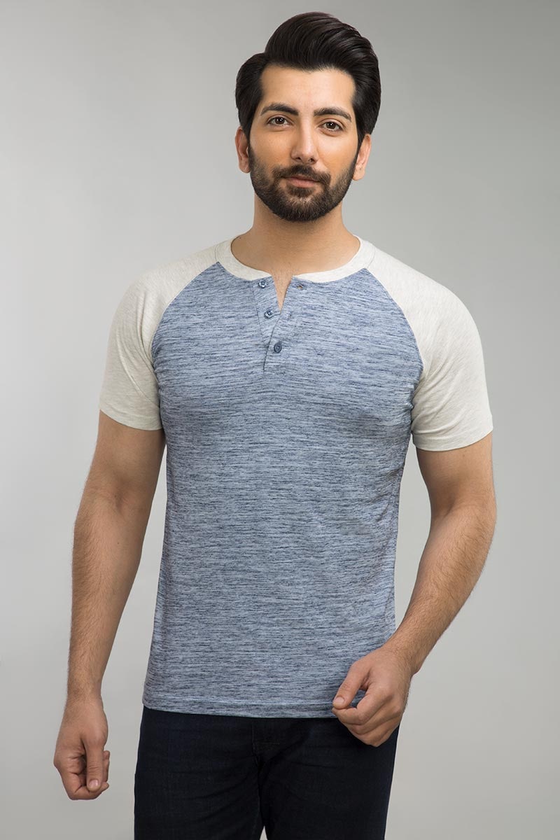 Navy Henley T-Shirt HS-HEN-SIG-D03-02