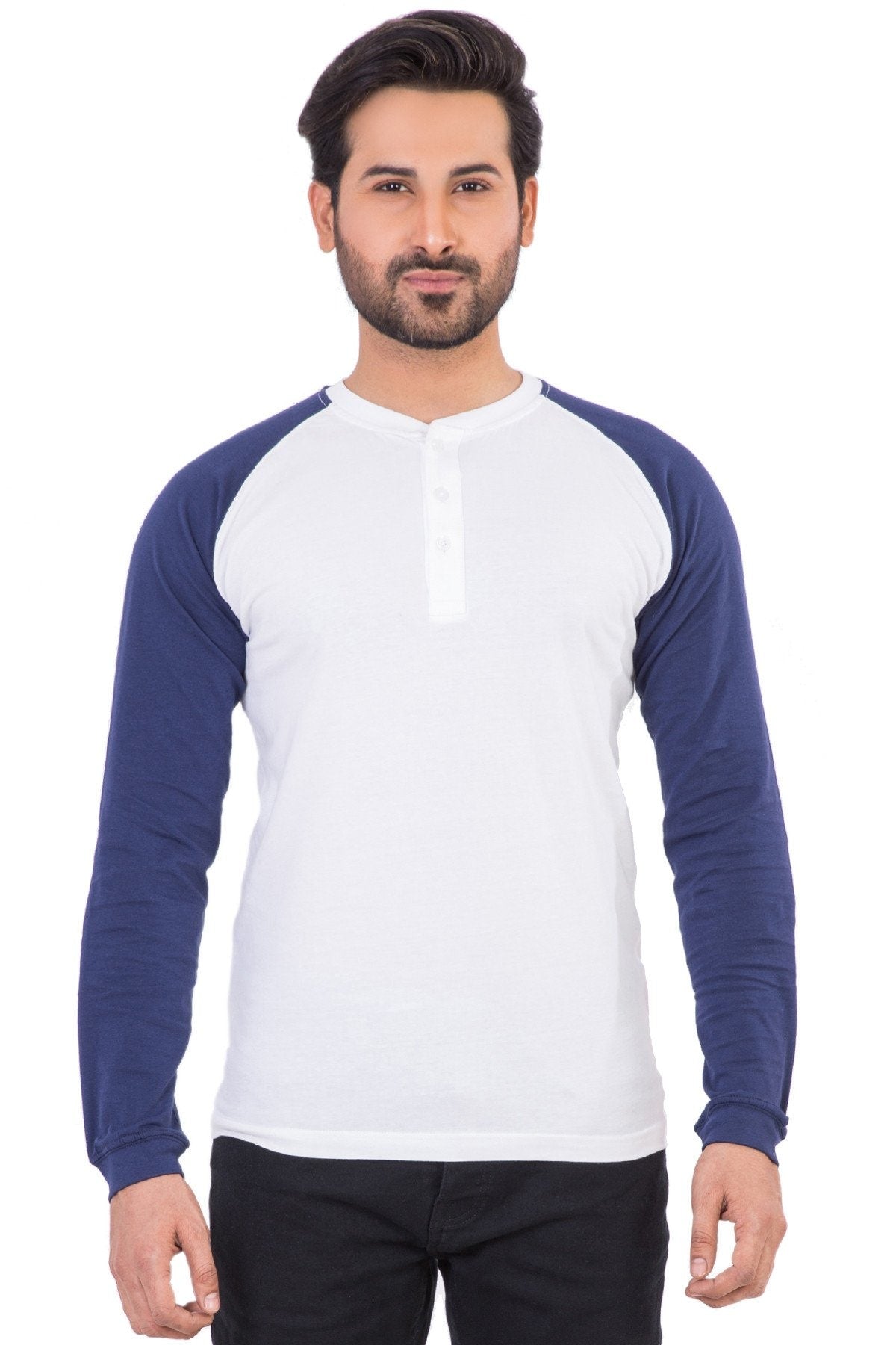 White Basic Henley HEN-URB-03
