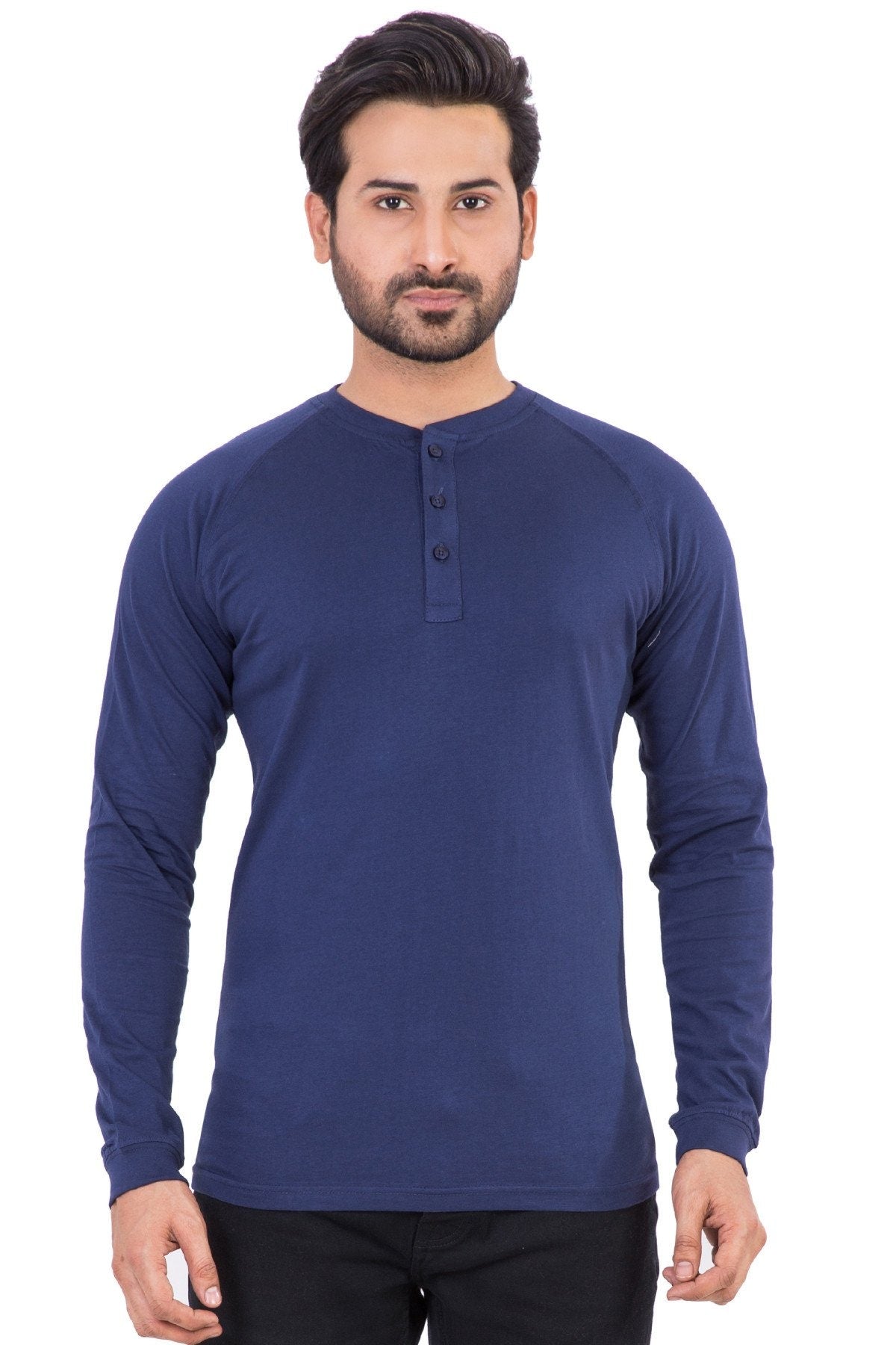 Navy Basic Henley HEN-URB-05