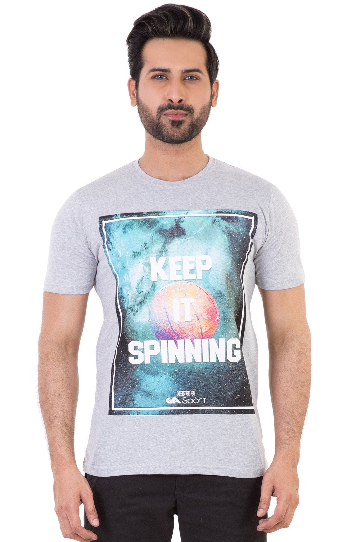 Grey Graphic Tee JGP-URB-D10