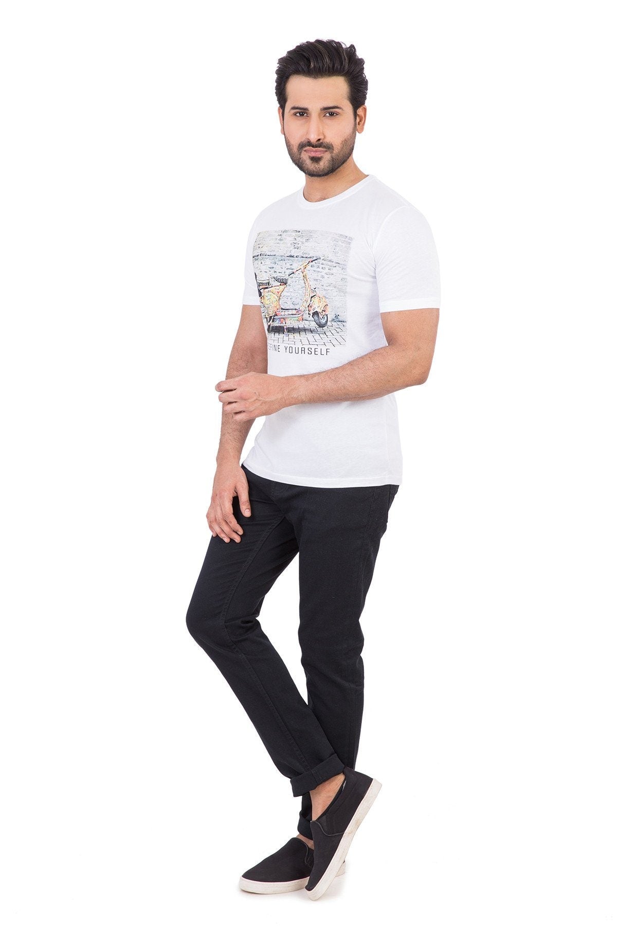 WHITE Urban Graphic T-Shirt JGP-URB-D14