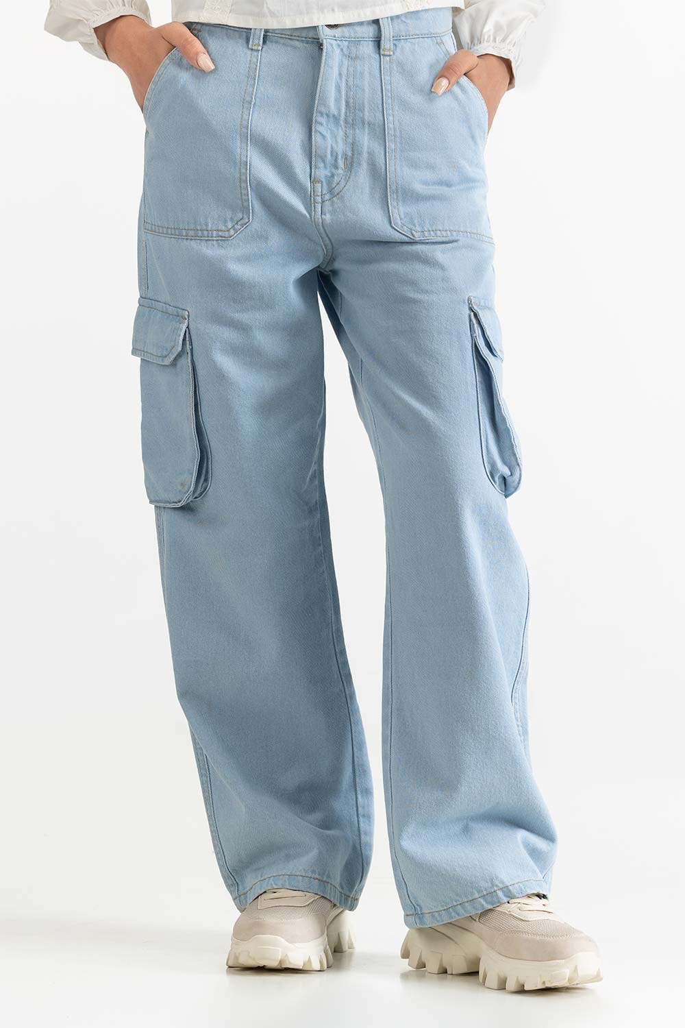 Ice Blue Denim Jeans 231-221-006 A