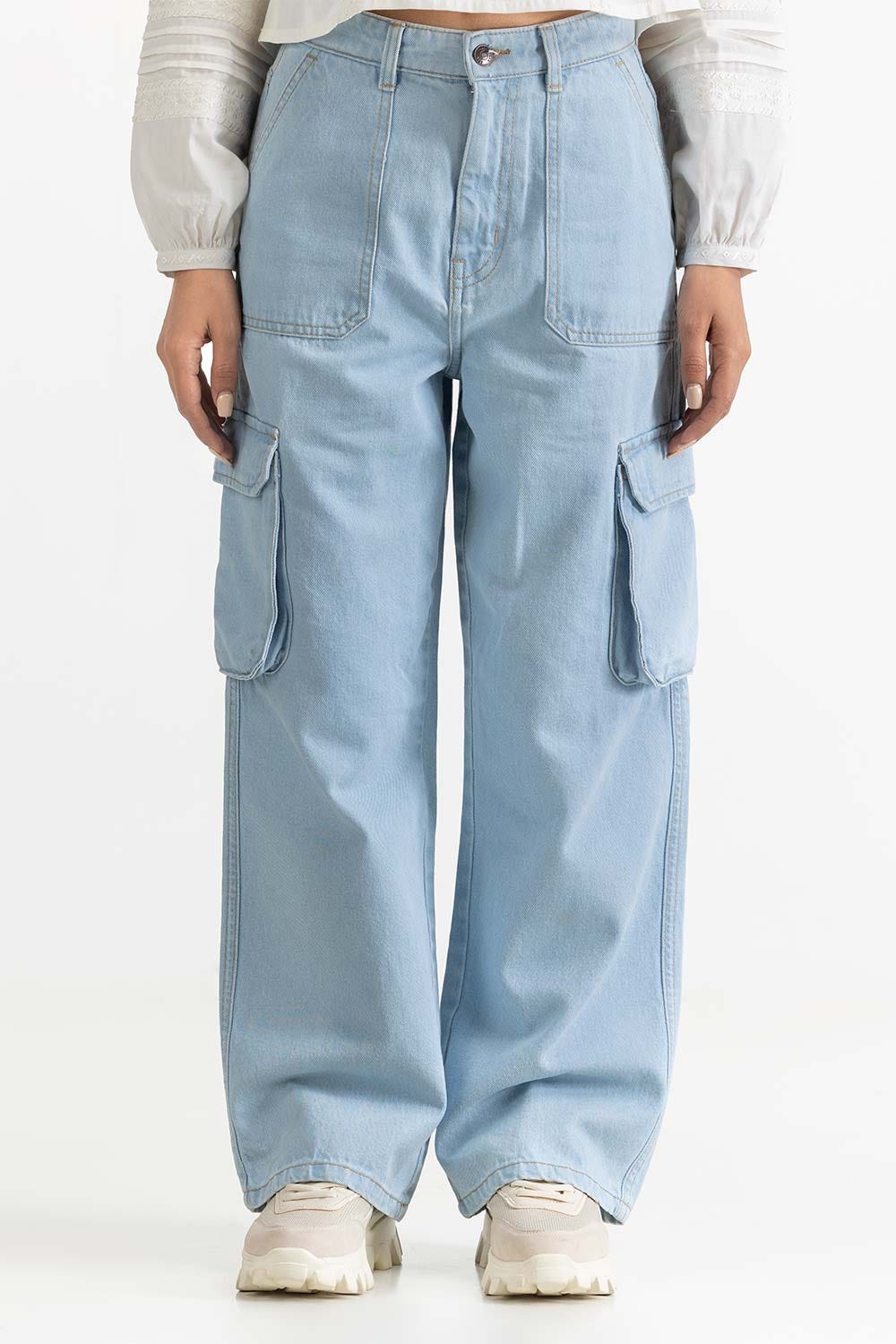 Ice Blue Denim Jeans 231-221-006 A