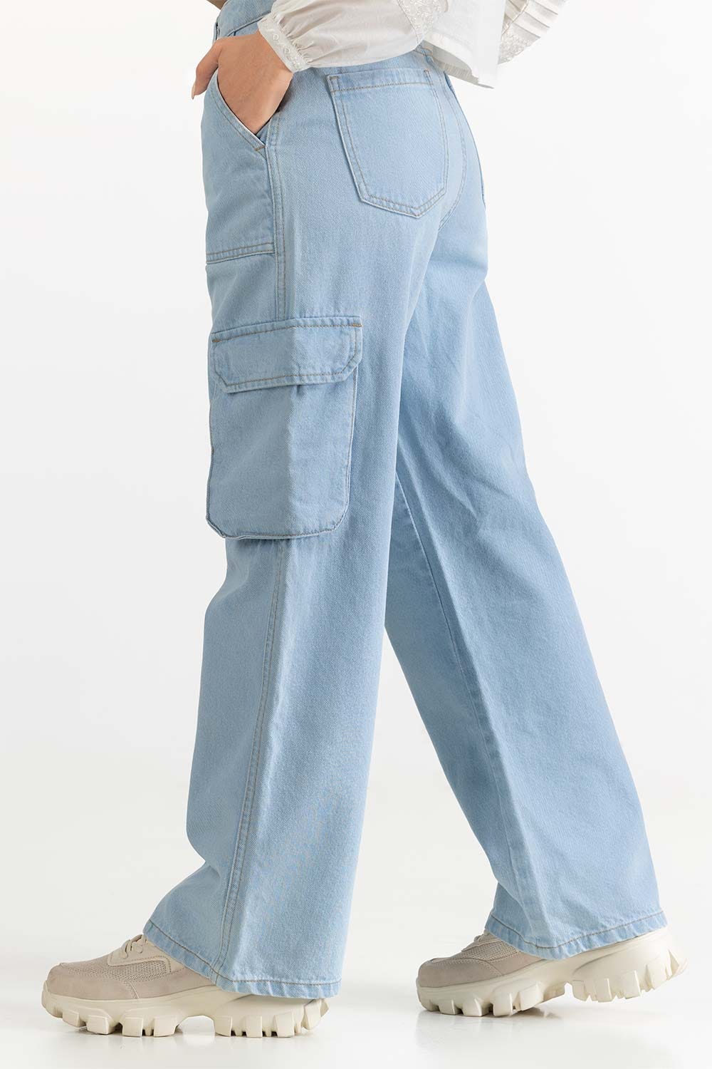 Ice Blue Denim Jeans 231-221-006 A