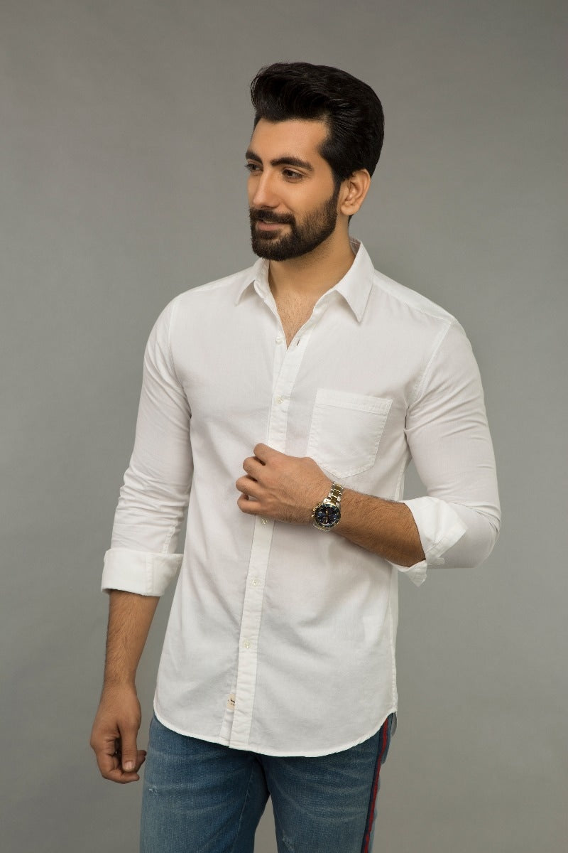 White Casual Shirt CM-YD-2270