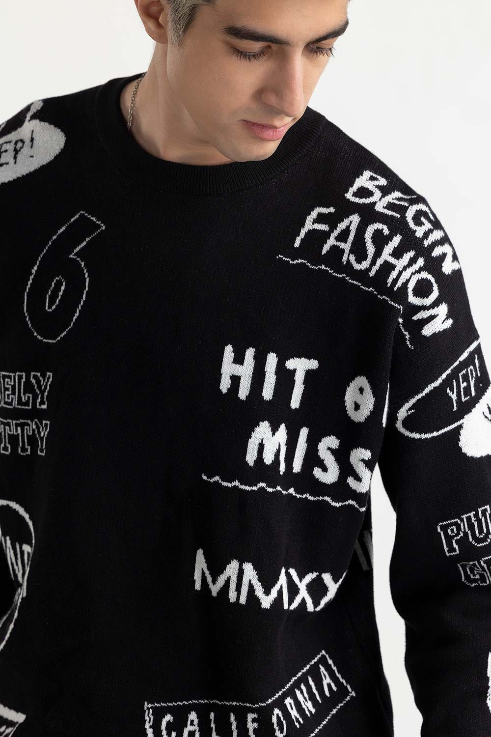 Jacquard Sweater  224-111-003