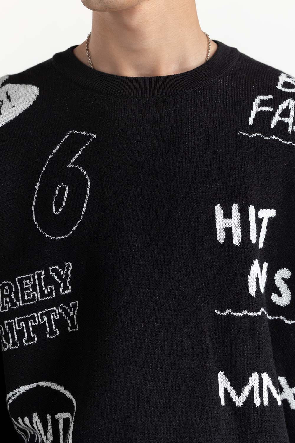 Jacquard Sweater  224-111-003