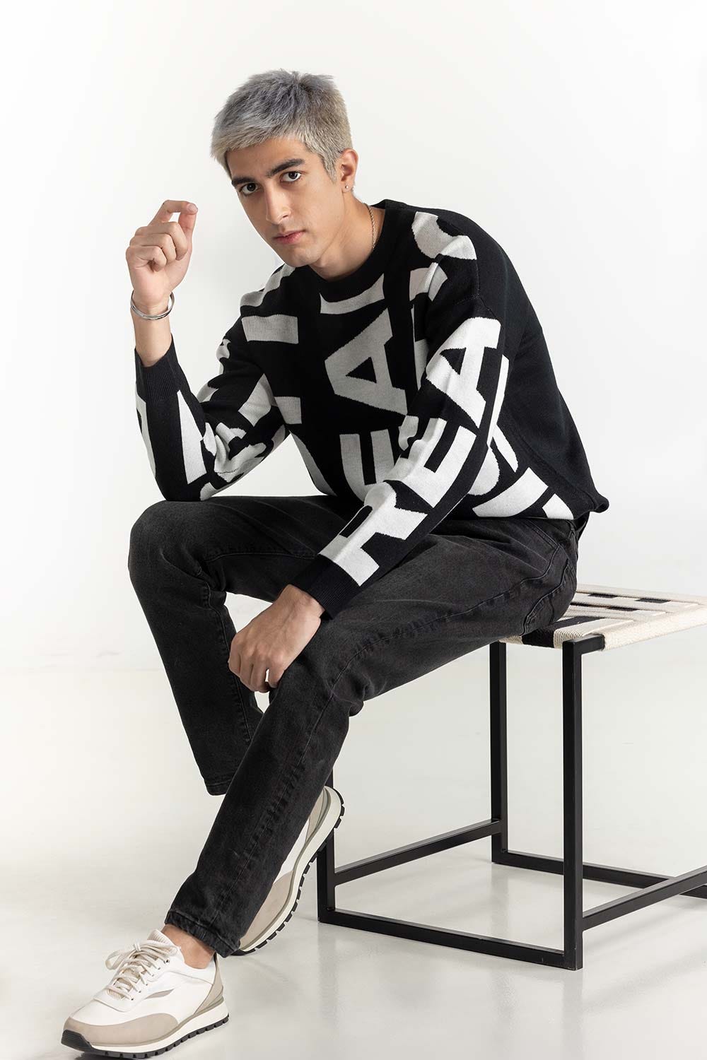 Jacquard Sweater  224-111-033