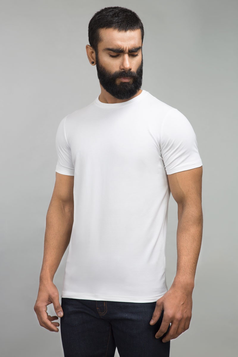 White Basic Tee JCN-SIG-D018