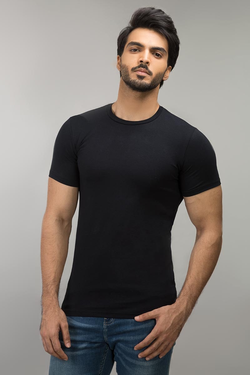 Black Basic Tee JCN-SIG-D021