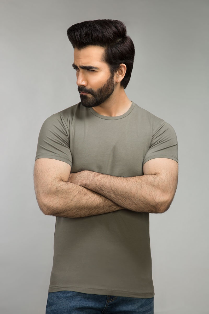 Smoke Grey Signature T-Shirt JCN-SIG-D024