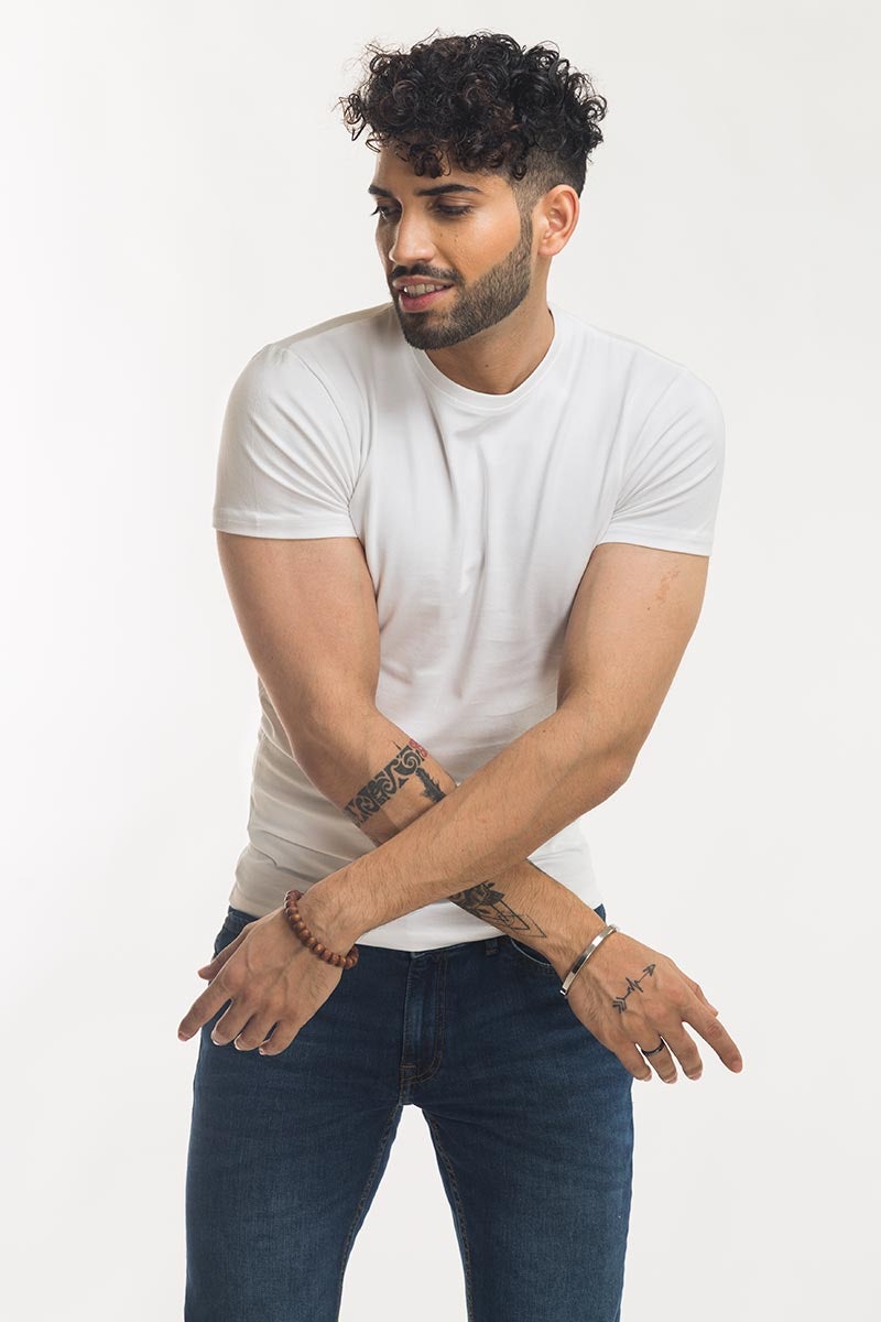 White Basic Tee JCN-SIG-D28