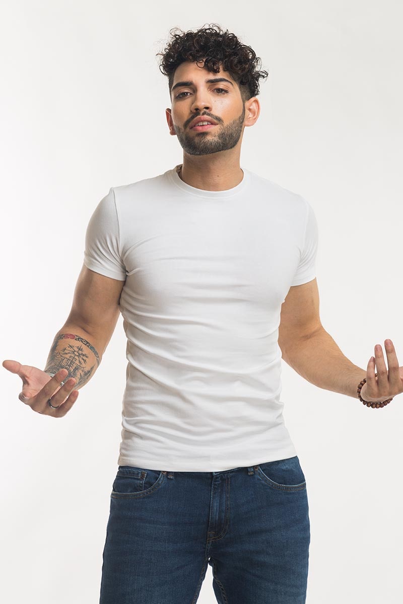 White Basic Tee JCN-SIG-D28