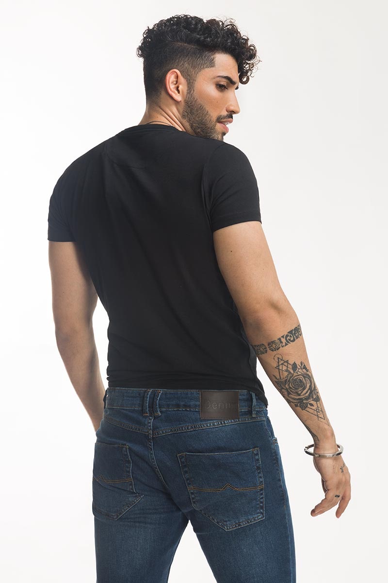 Black Basic Tee JCN-SIG-D31