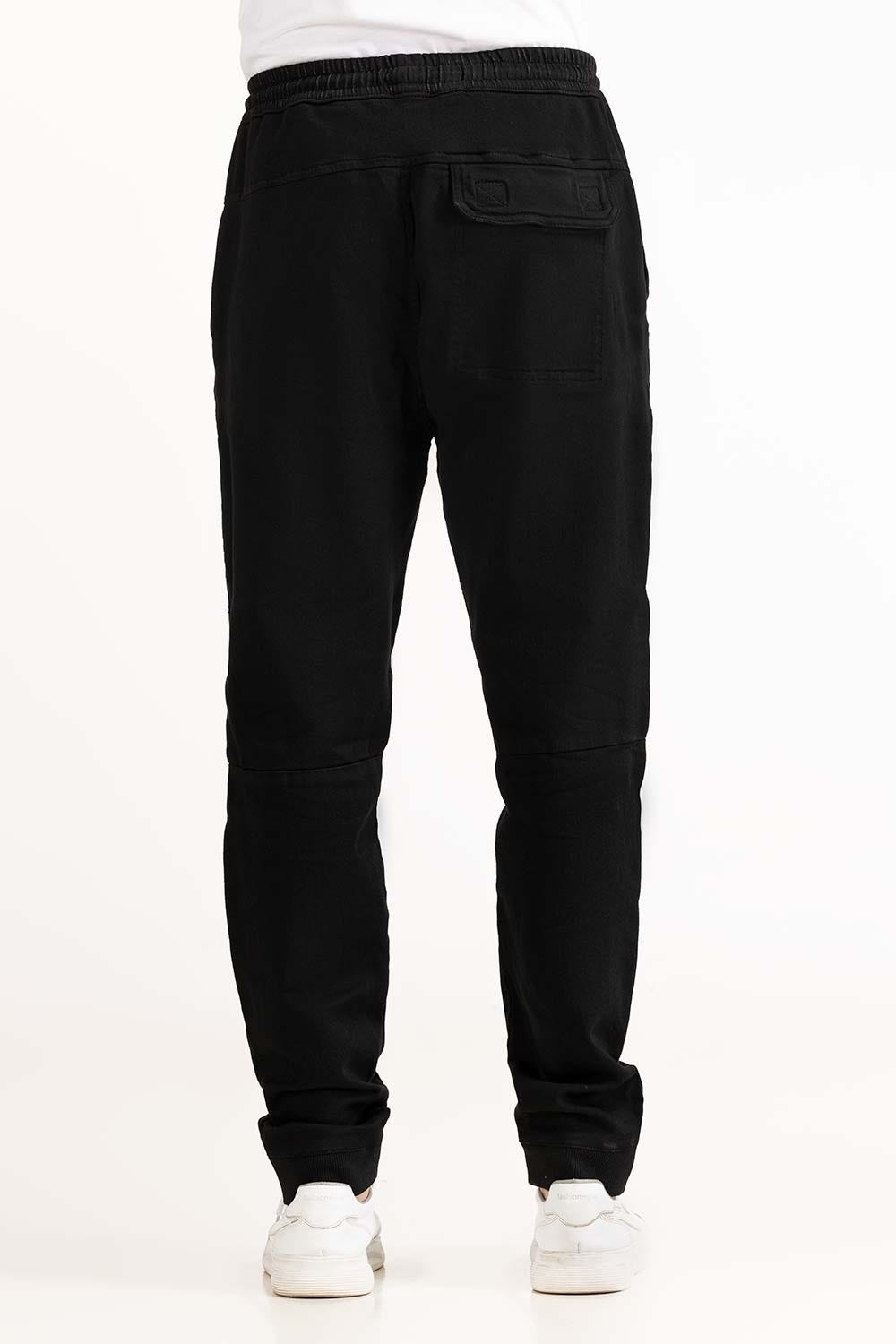 Jet Black Basic Casual Trouser MN-TRC-SS23-001 B