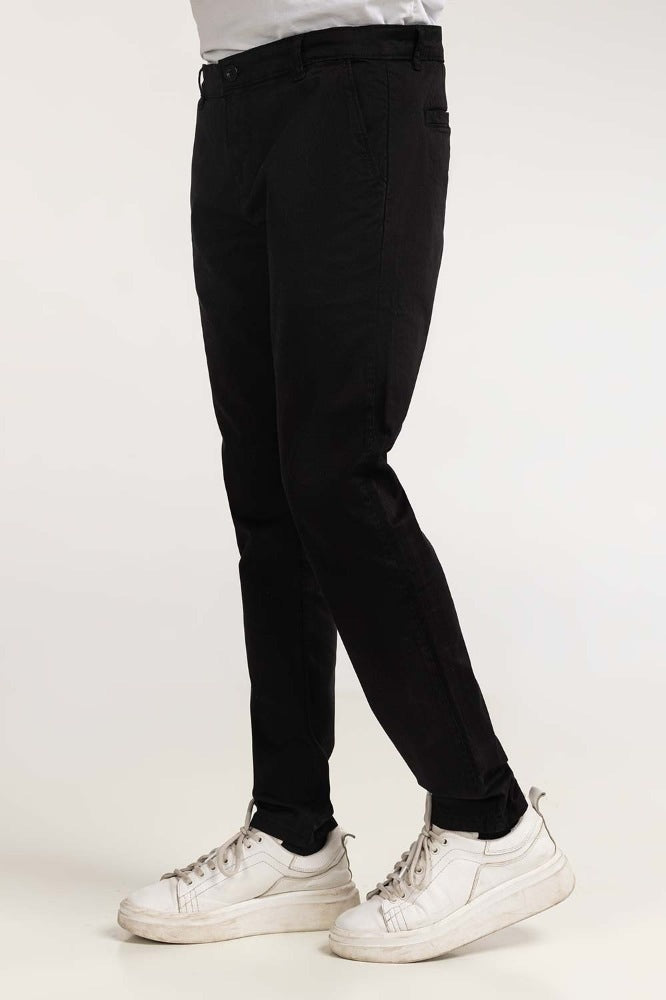 Jet Black Basic Dyed Khaki Pant MN-TRKH- WS23-001 D