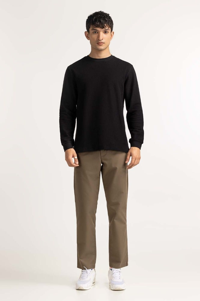 Jet Black Basic Tee MN-TS-BS-WS23-010