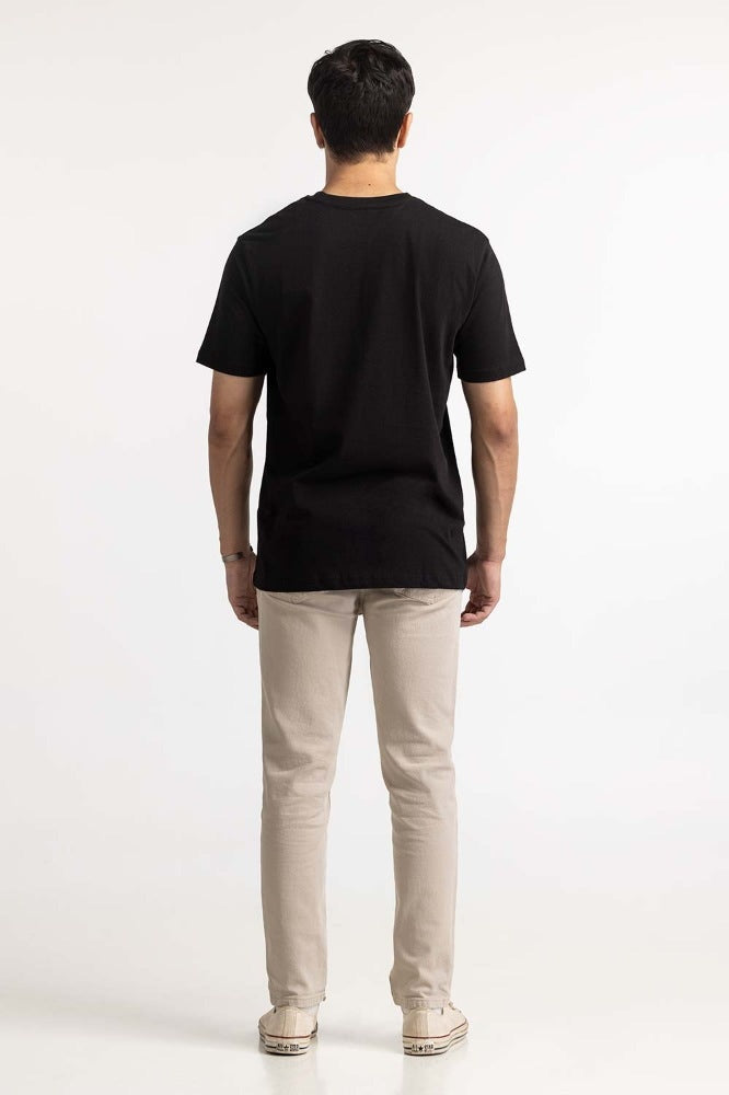 Jet Black Basic Tee MN-TS-BS-WS23-518