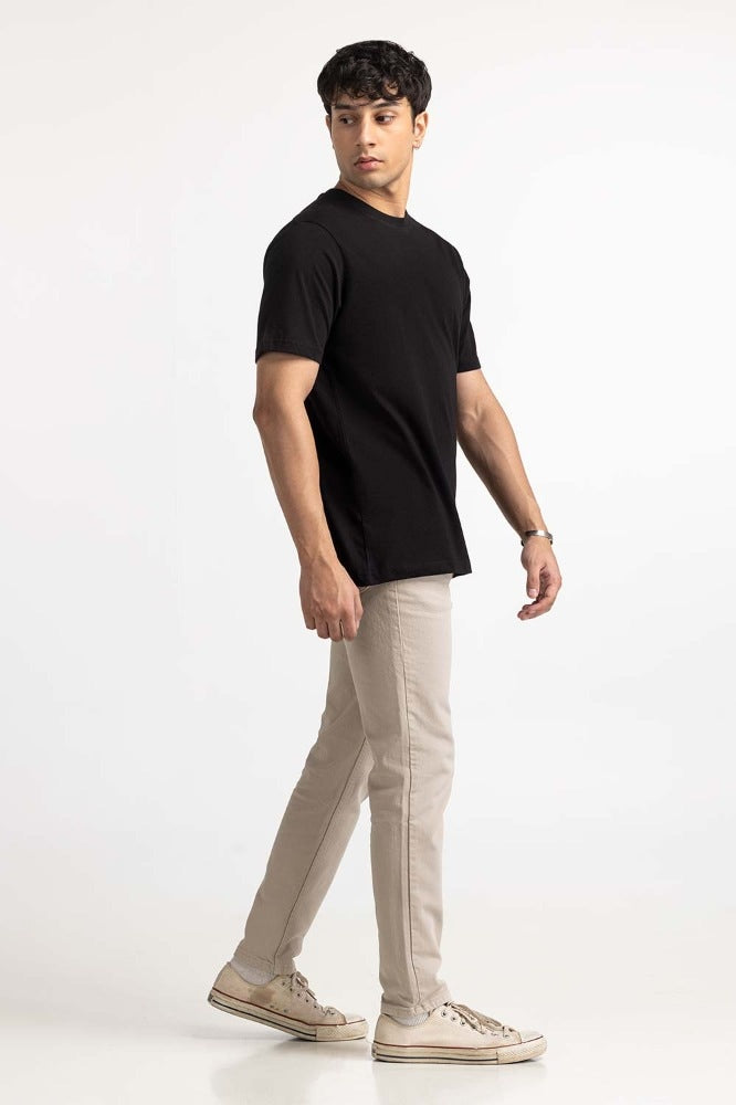 Jet Black Basic Tee MN-TS-BS-WS23-518