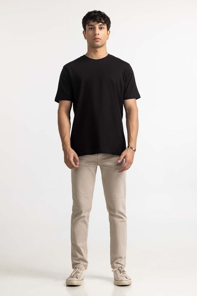 Jet Black Basic Tee MN-TS-BS-WS23-518