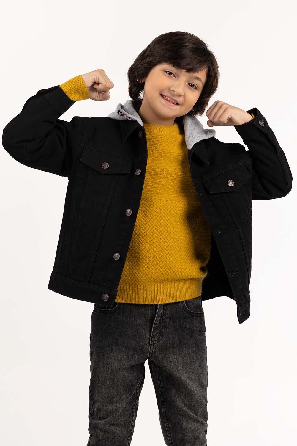 Junior Boy Jet Black Jacket 224-310-048