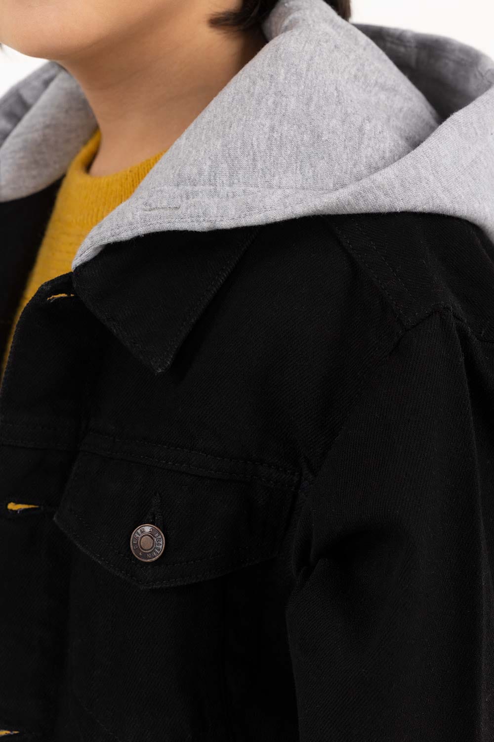 Junior Boy Jet Black Jacket 224-310-048