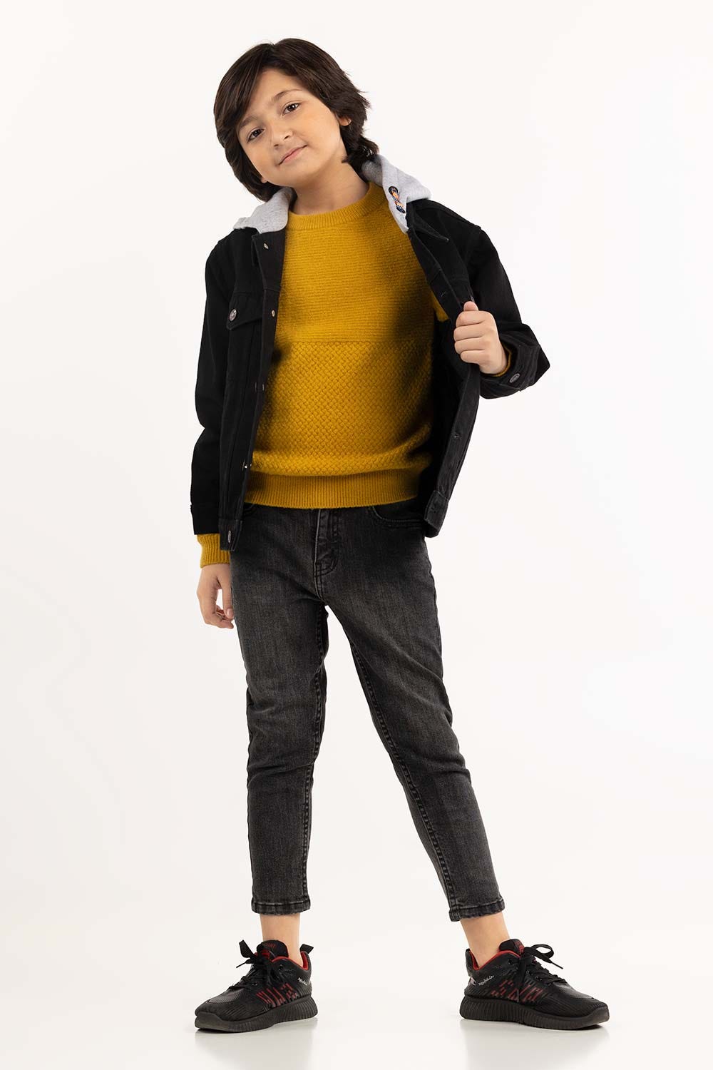 Junior Boy Jet Black Jacket 224-310-048