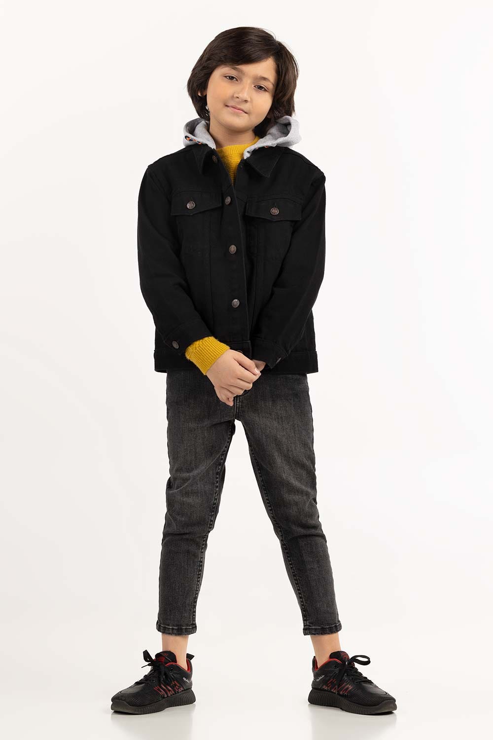 Junior Boy Jet Black Jacket 224-310-048