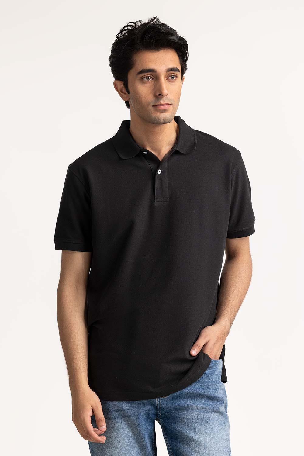 Jet Black Signature Polo PS-SIGPK24-037