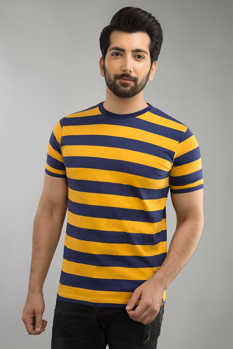 Navy Mustard Urban Graphic T-Shirt JGP-URB-D109