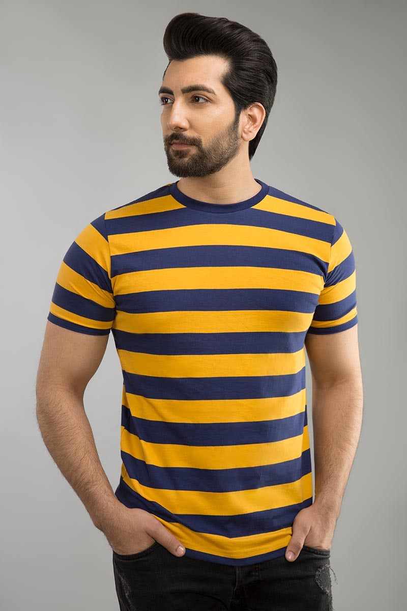 Navy Mustard Urban Graphic T-Shirt JGP-URB-D109