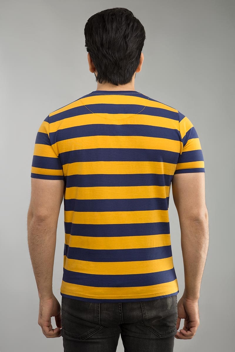Navy Mustard Urban Graphic T-Shirt JGP-URB-D109