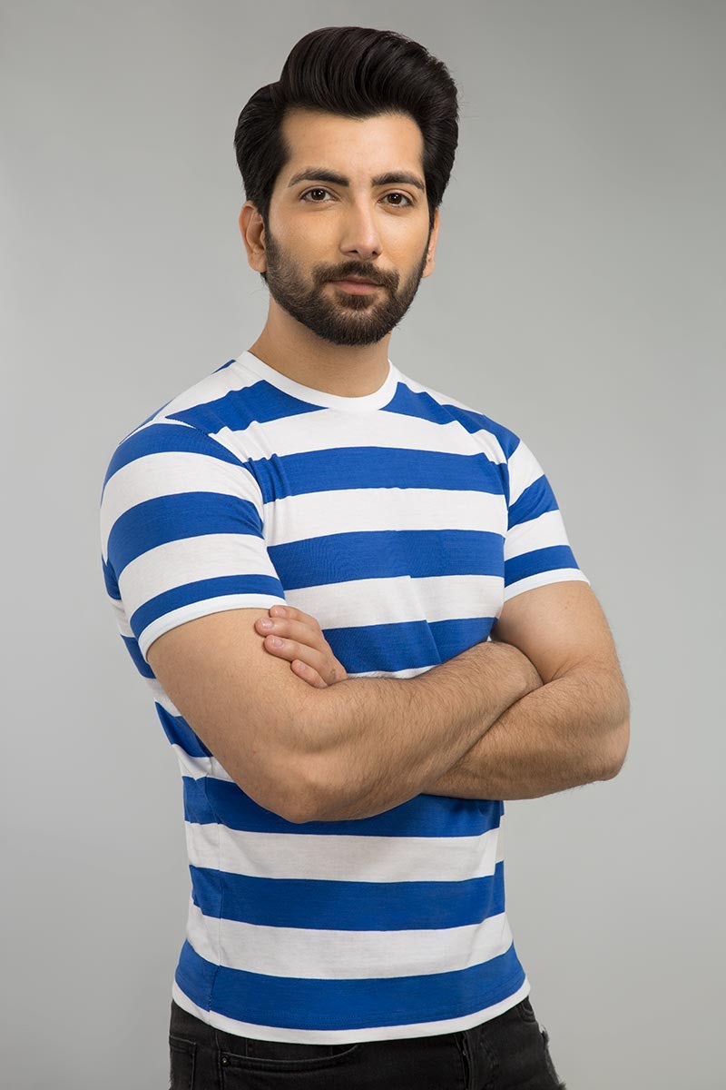 White Blue Urban Graphic T-Shirt JGP-URB-D110