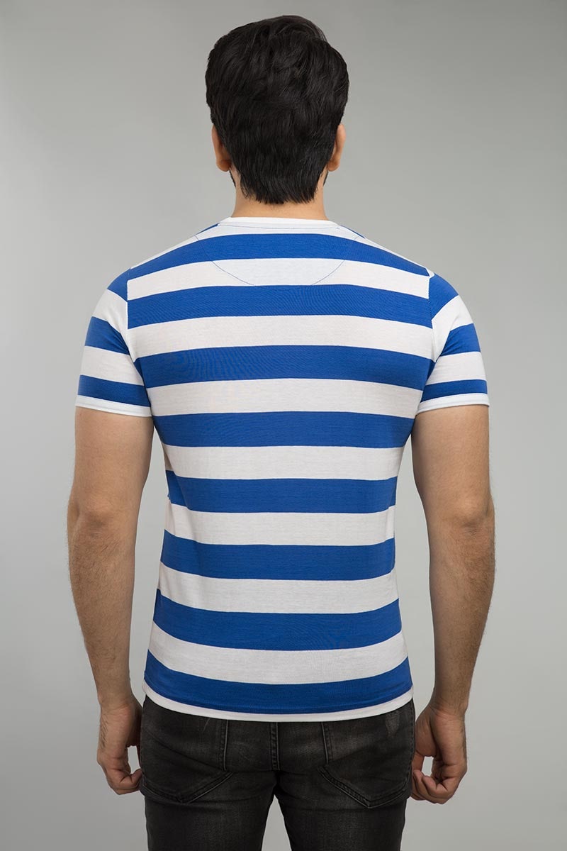 White Blue Urban Graphic T-Shirt JGP-URB-D110