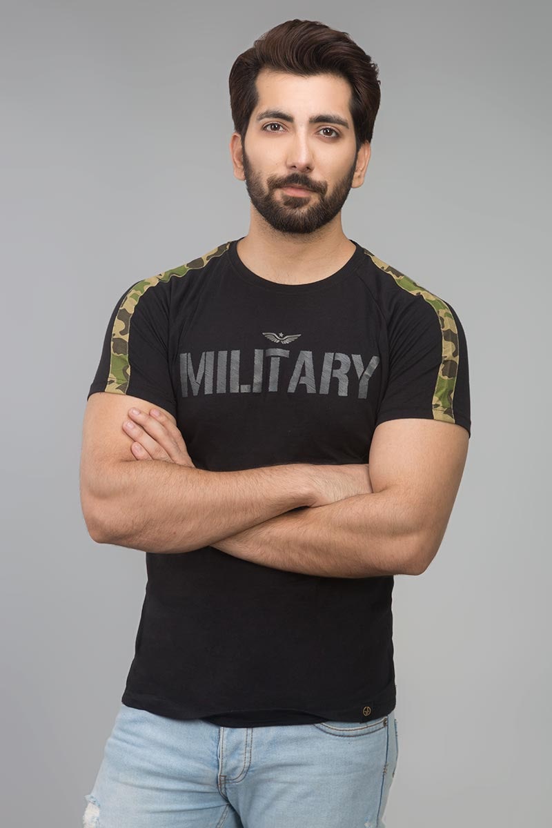 Black Fashion Tee JGP-URB-D164