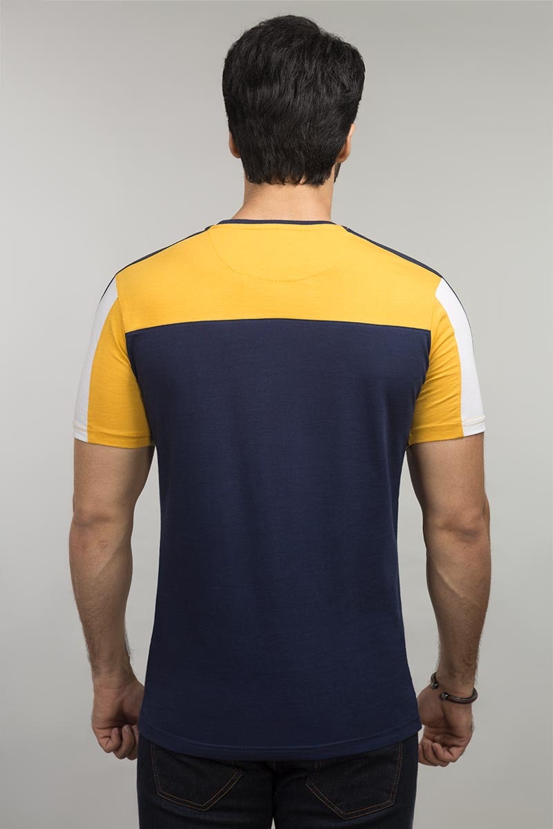 Mustard Navy Fashion Tee JGP-URB-D174