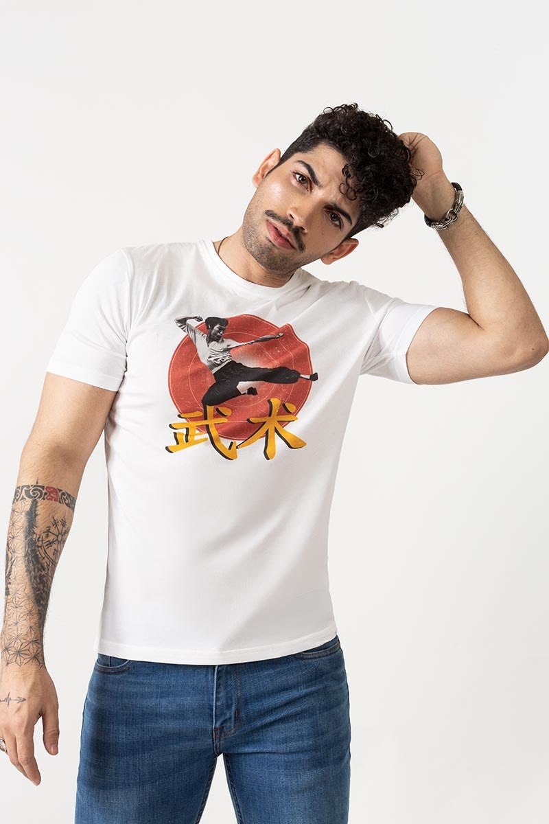 White Graphic Tee JGP-URB-D184