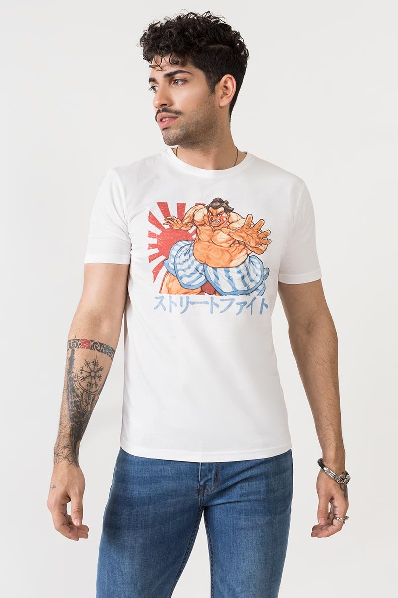 White Graphic Tee JGP-URB-D186