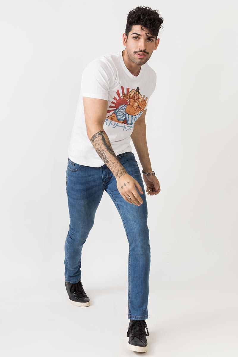 White Graphic Tee JGP-URB-D186