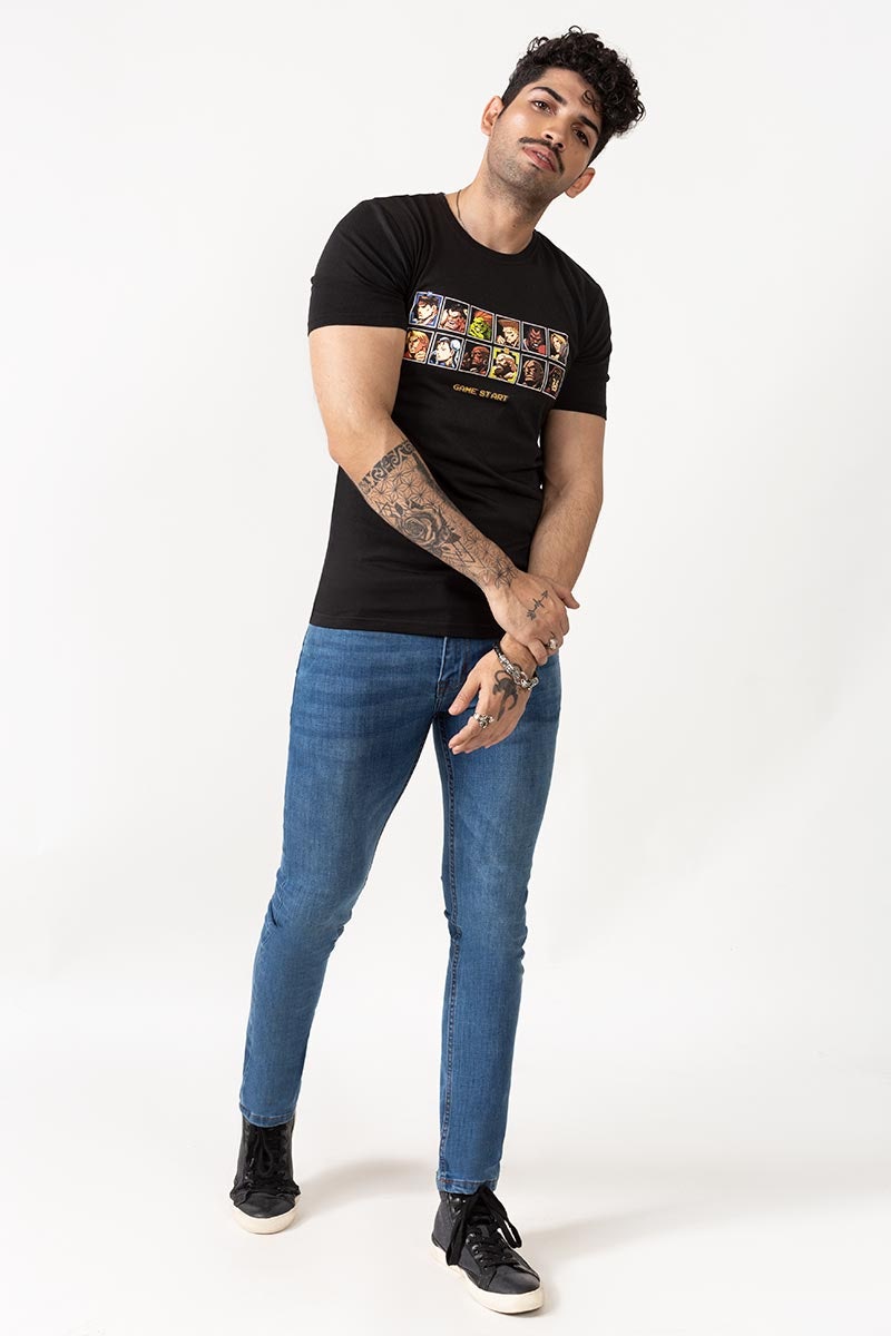 Black Graphic Tee JGP-URB-D192