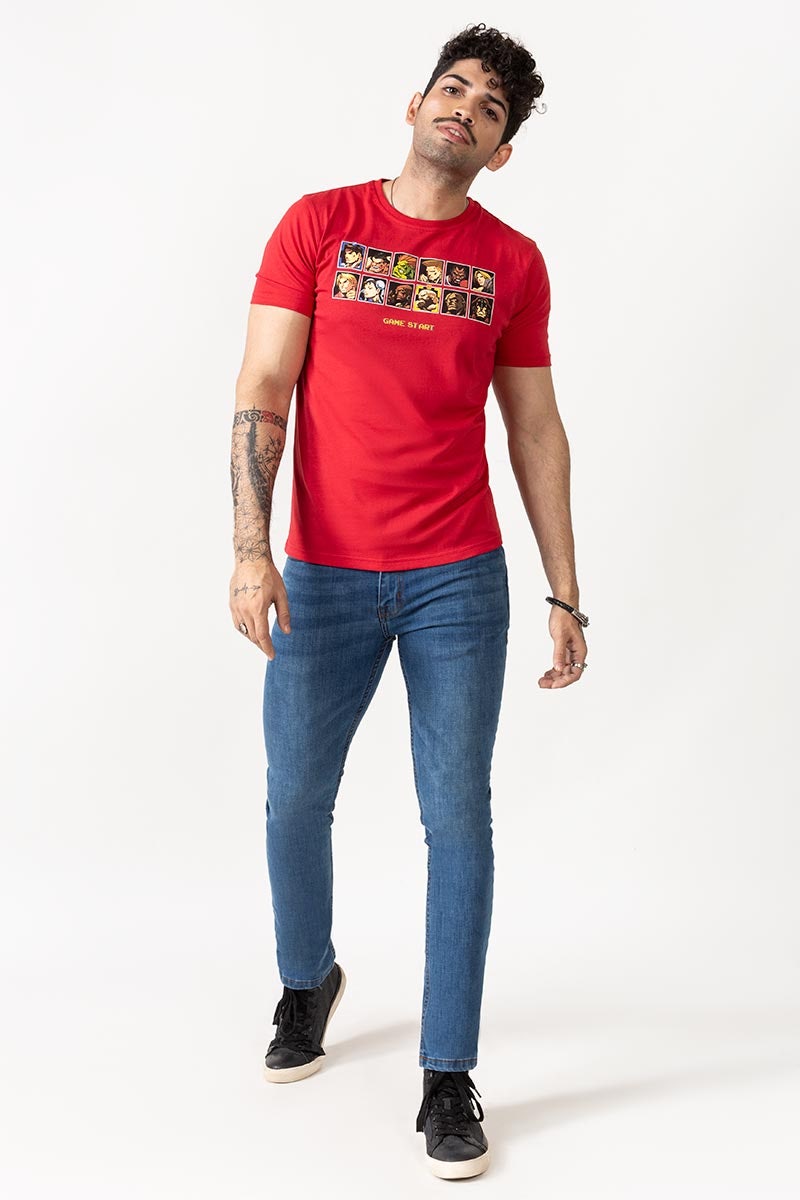 Red Graphic Tee JGP-URB-D193